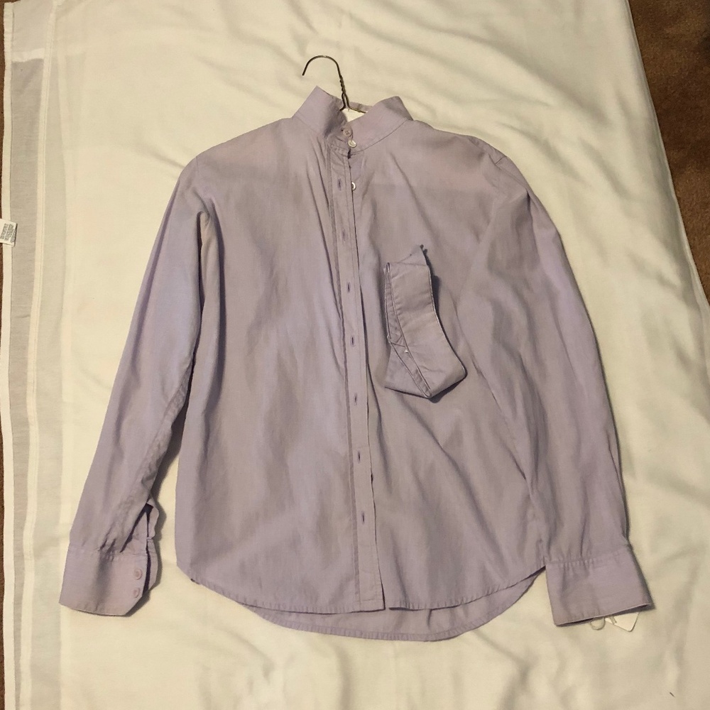 Pale Horse Design Shirt Lavendar 32 1281-11
